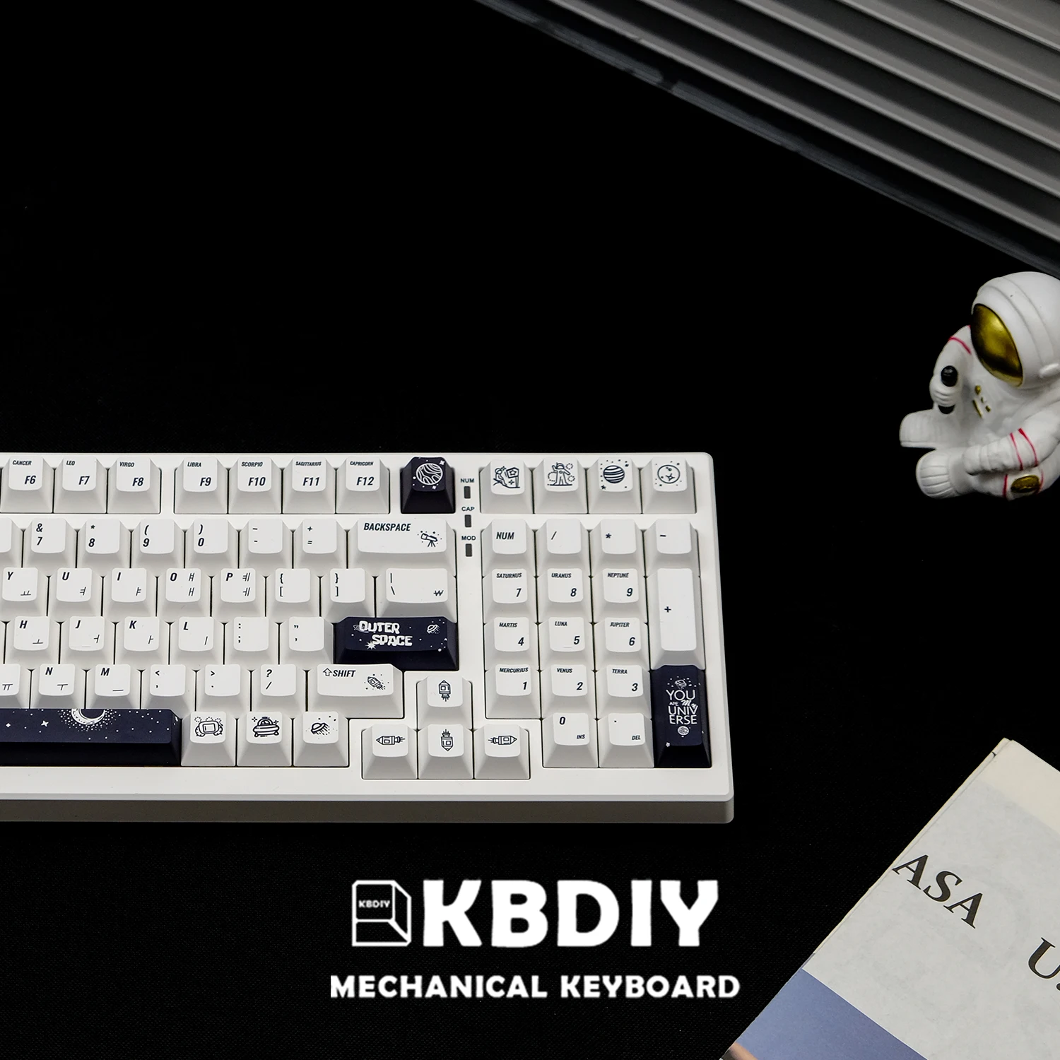 KBDiy 143 klawisze z wiśniowym profilem w przestrzeni kosmicznej japońskie koreańskie barwnik sublimacyjny do kluczy PBT dla mechaniczna klawiatura