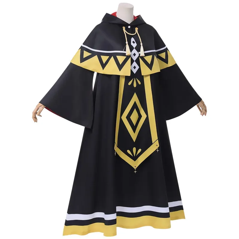 

In Stock Everett Anime Silent Witch Monica Cosplay Costume Cloak Dress Wig Uniform Halloween Party CS;5'B,8.V