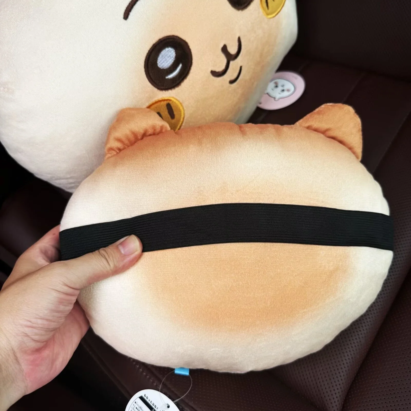 Chiikawa Hachiware Bread Plush Car Headrest Waist Cushion Usagi Soft Stuffed Neck Pillow for Car Seat Birthday Gift for Girl - view 4
