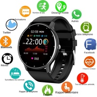 ZL02D Men Smart Watch Full Touch Screen Sport Fitness Tracker IP68 Waterproof Bluetooth Smartwatch for Men Women Smartphone 2023