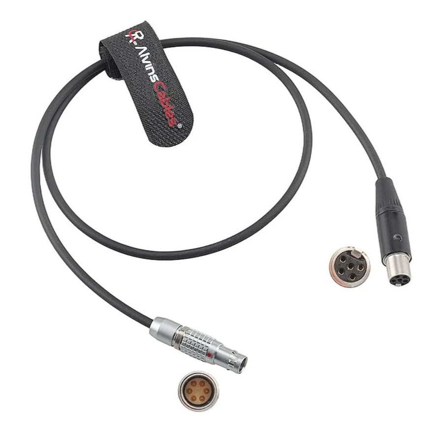 Alvin's Cables Audio Cable for ARRI Alexa 35 Mini LF from Wisycom MPR52-ENG Zaxcom Receiver, Mini XLR 5 Pin TA5F to 6 Pin 60cm
