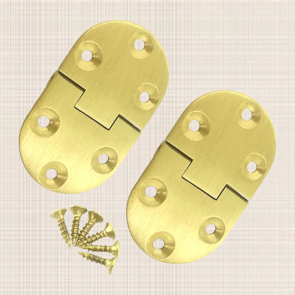 

4pcs 3.0Mm 90 Degree Pure Copper Brass Spring Folding Door Loose-Leaf Mute Hinge For Wooden Doors Cabinets Diy Furniture Heavy