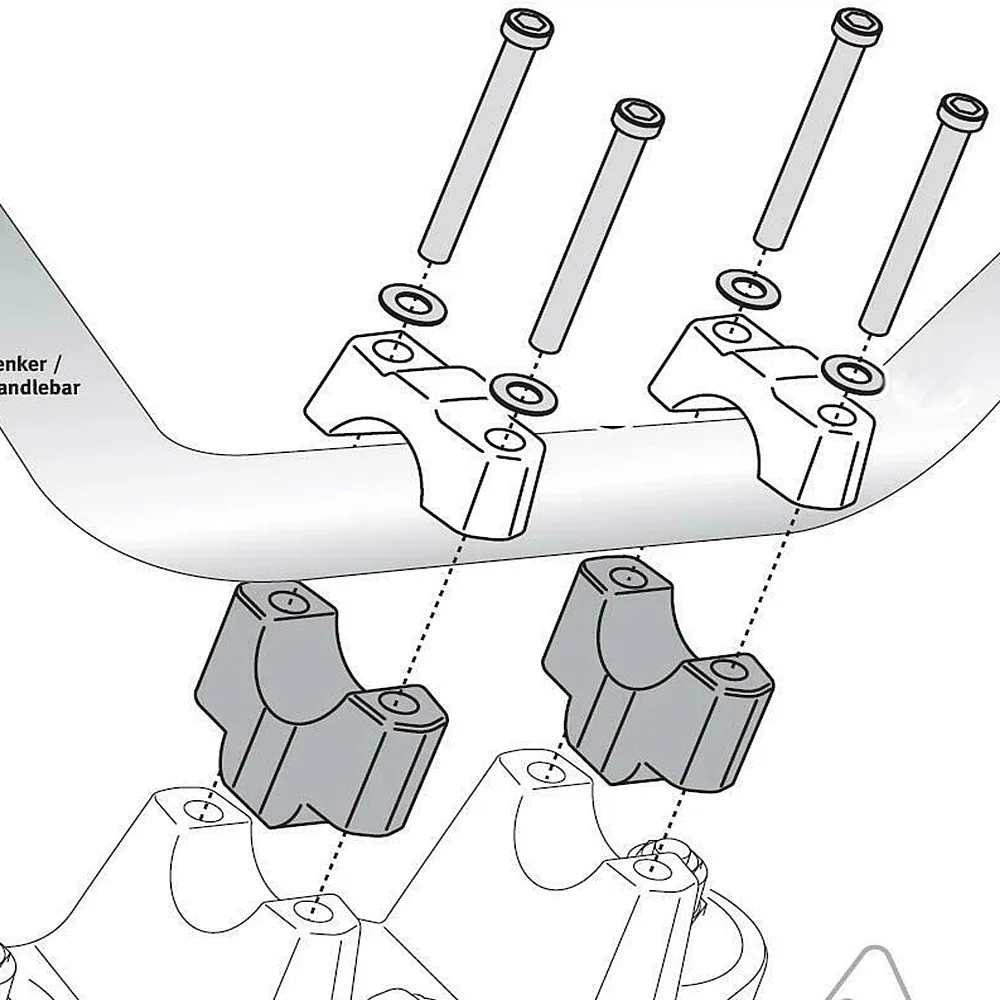 FOR YAMAHA XT1200Z SUPER TENERE XT1200ZE XTZ1200 XT 1200 Z Motorcycle Handlebar Riser Bar Mount Handle Clamp Kit 2014-2022 2021 view 6