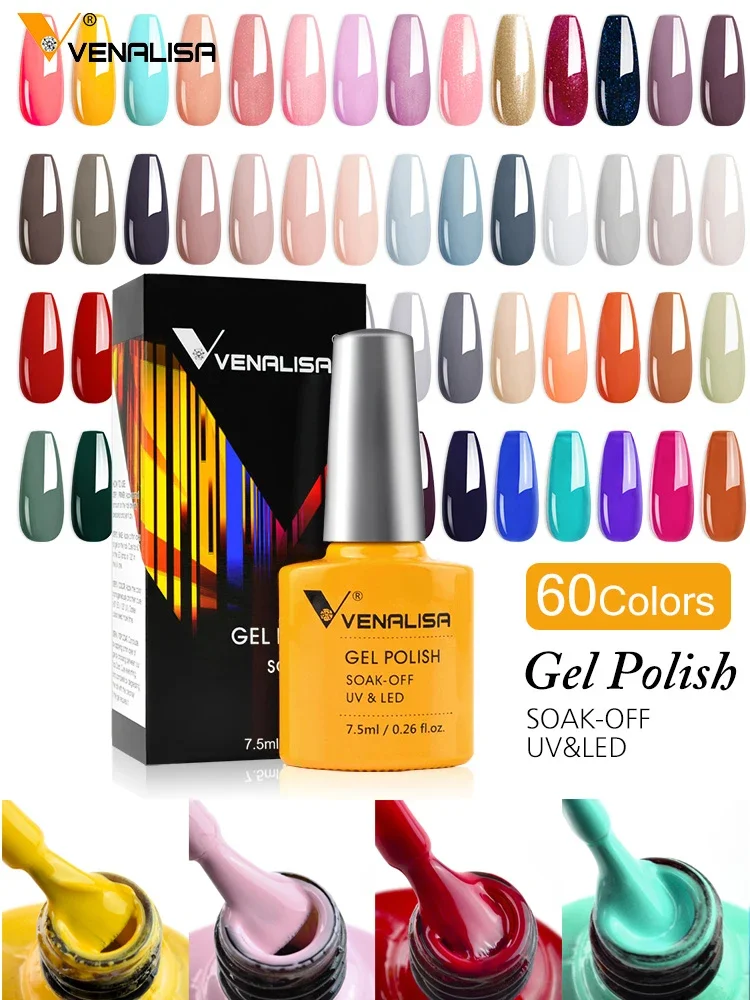 Luxus Farbe Nagel Gel Venalisa Gel Nagellack Lack Soak Off UV LED Langlebig Nagel Gel Lack Guter Preis Super Gel Polnisch