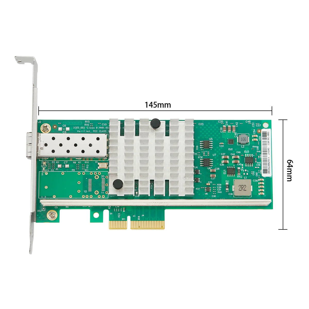 

Однопортовая сетевая карта PCIe x4 10G SFP+ Intel X520-DA1 82599EN 10GbE NBBASE-T сетевой оптоволоконный адаптер для серверов Windows Linux