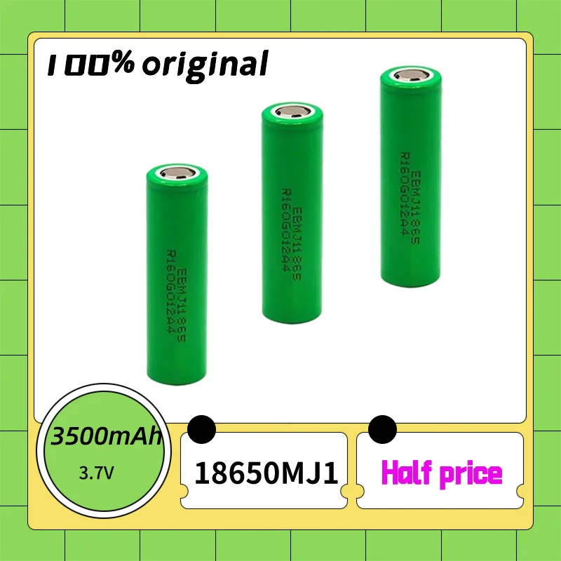 

Free shipping rechargeable 18650 battery MJ1 3.7 V 3500Mah 25A 18650 suitable for computer clocks, video games, digital cameras