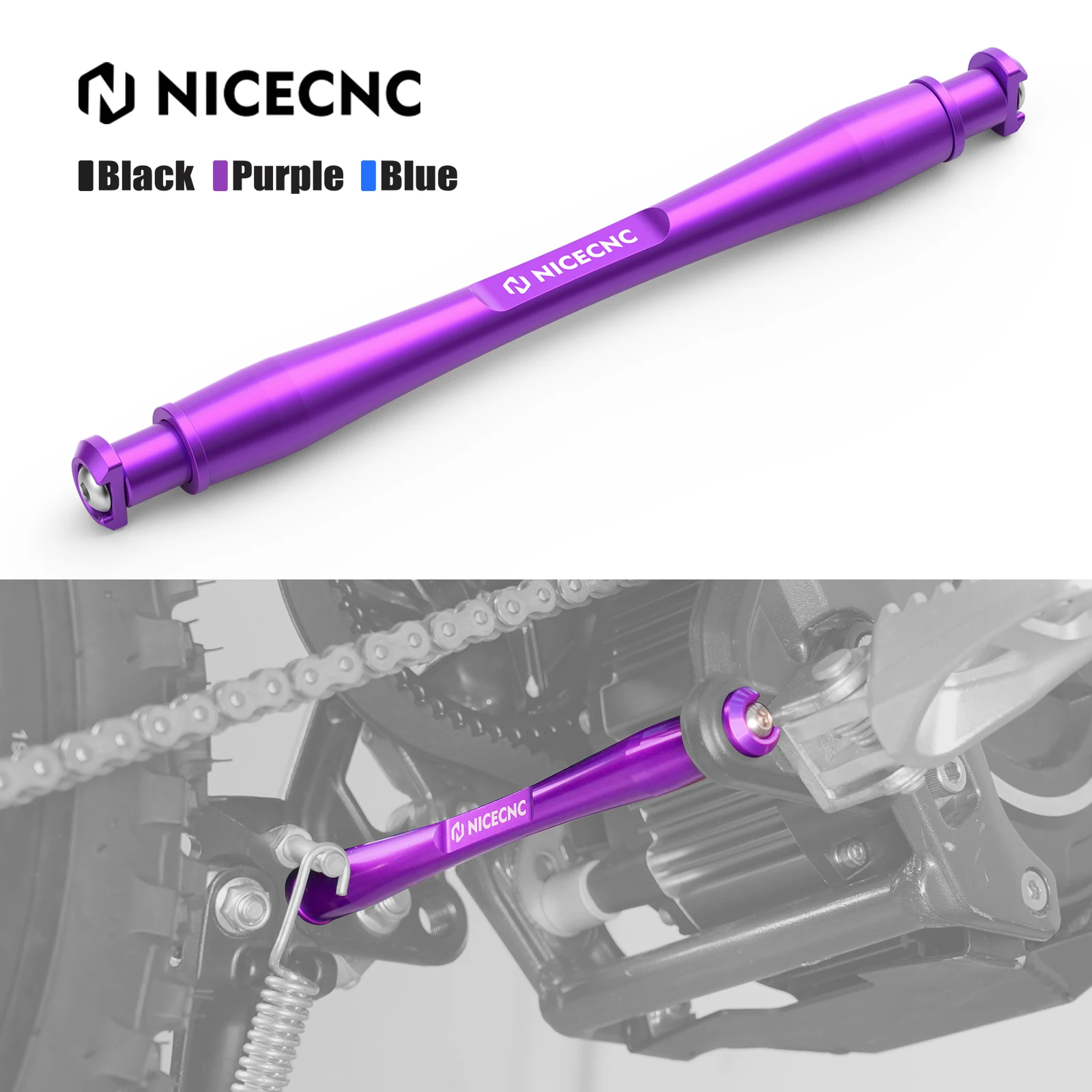 

NICECNC Electric Dirt Bike Foot Pegs Support Brace For Surron Light Bee X S L1E Segway X160 X260 Aluminum Motorcycle Accessories