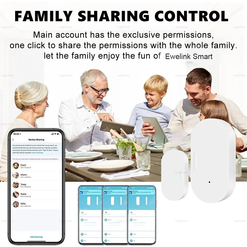 ZigBee Door Window Sensor Smart Home Automation Contact Door Open Closed Detector for Alexa Google Home Assistant Ewelink APP