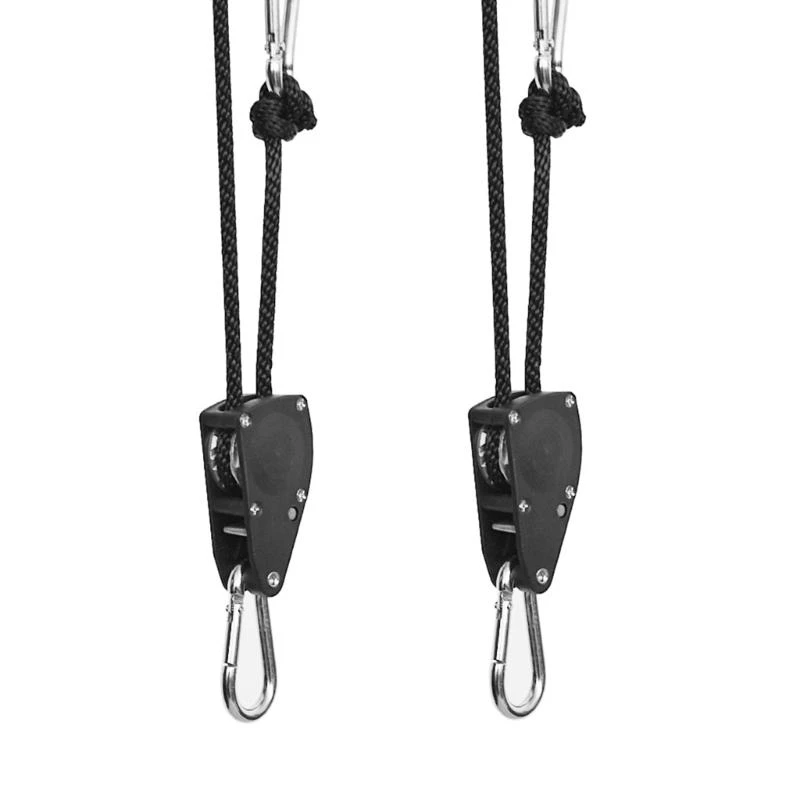652D Heavy Rope Hanger Adjusted Internal Gear Ratchet Pulleys Rope Plant Growth Tent Rope with Hook