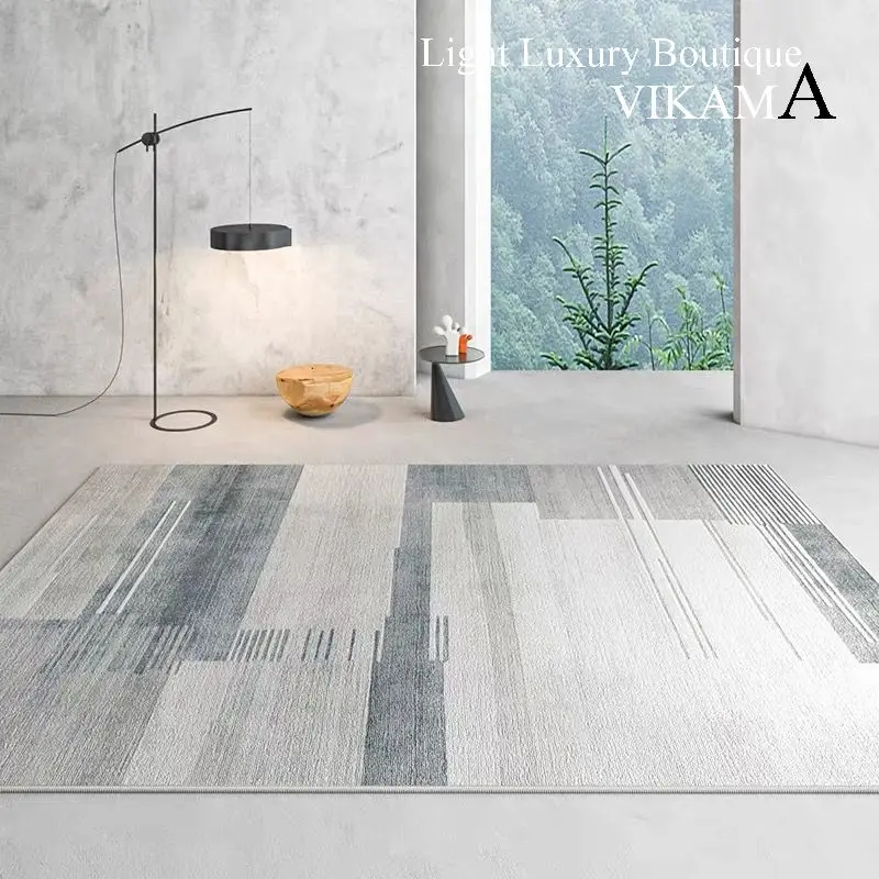 Carpet Living Room Scandinavian Light Luxury Premium Sofa Coffee Table Mat Modern Simple Gray Bedroom Household Floor Rug Large - view 6