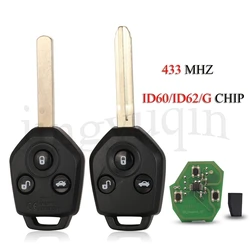 jingyuqin Remote Smart Car Key For Subaru Forester Outback Legacy 2008-2014 3Buttons 433Mhz ID60 ID62 ID-G Chip