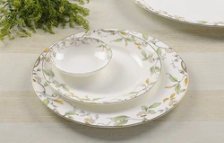 3pcs/lot, 10 & 8 & 4 inch, bone china dinner plate set, white porcelain dishes, ceramic sushi plate, dishes plates decoration