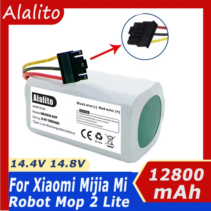 High Capacity 3500mAh Battery for Xiaomi Robot Vacuum S20 14.4V Original Size Easy Install Sweeper Replacement.