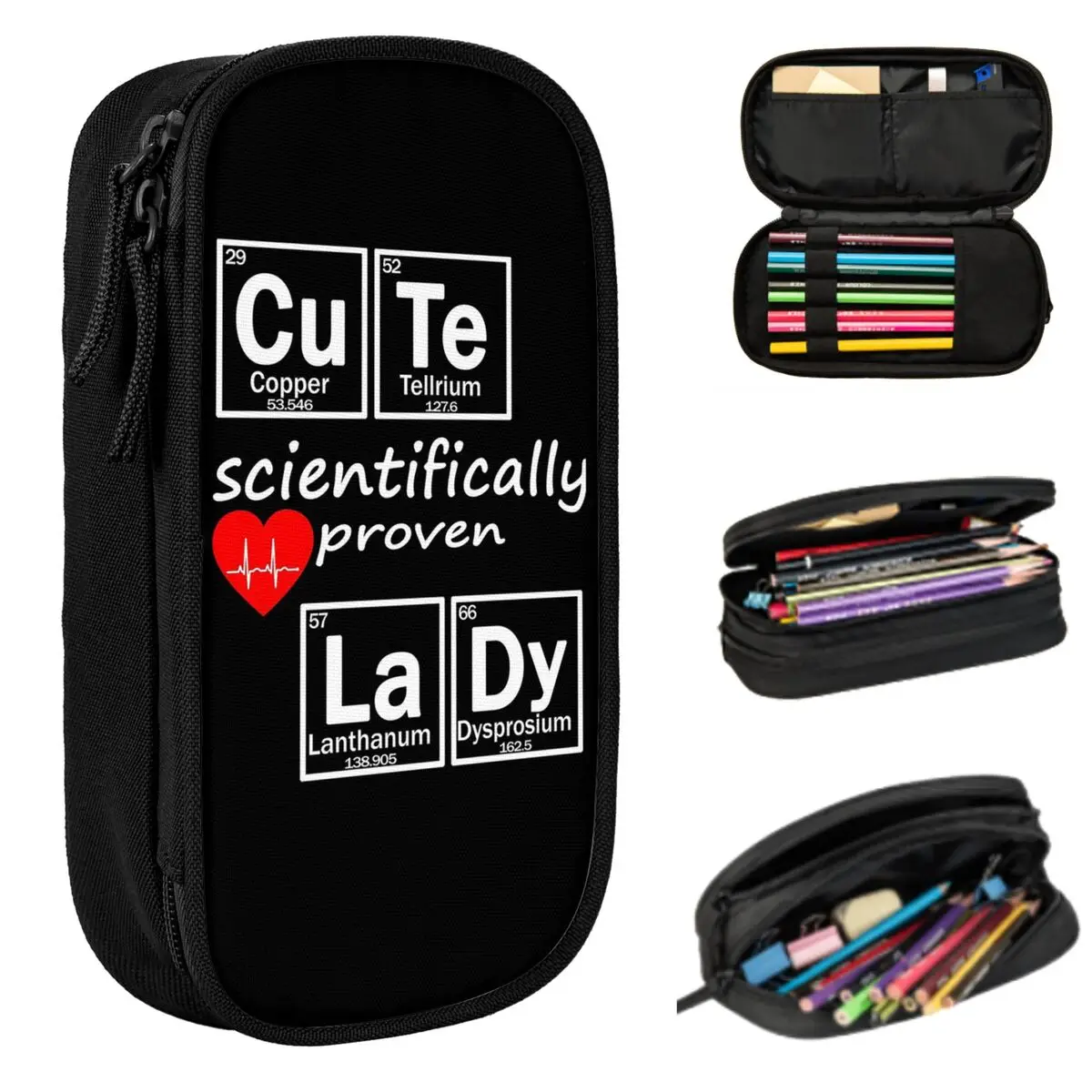Elemente des Periodensystems, Wissenschaft, Chemie, chemisches Federmäppchen für Jungen und Mädchen, Geschenke, Stiftbox, Bleistiftbeutel, Schreibwaren, Stifthalter, Tasche