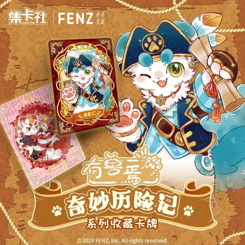 Genuine Fabulous Beasts Cards Bizarre Adventure Cute Anime Collection Cards Board Games Toys Gifts