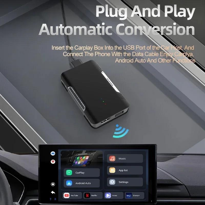 Адаптер Android Auto для Citroen DS 3, видеоприставка CarPlay, встроенный Youtube Netflix, IPTV, подходит для телефонов Apple, телефонов Android