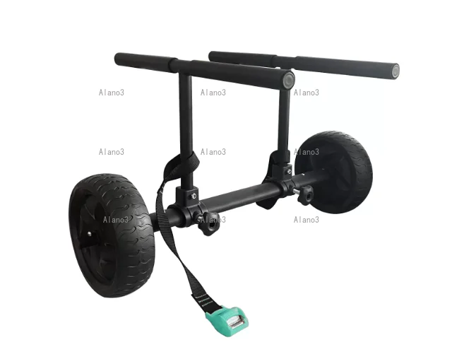 Universal kayak cart aluminum alloy adjustable storage two-wheel hand-pulled trailer paddle board small trailer