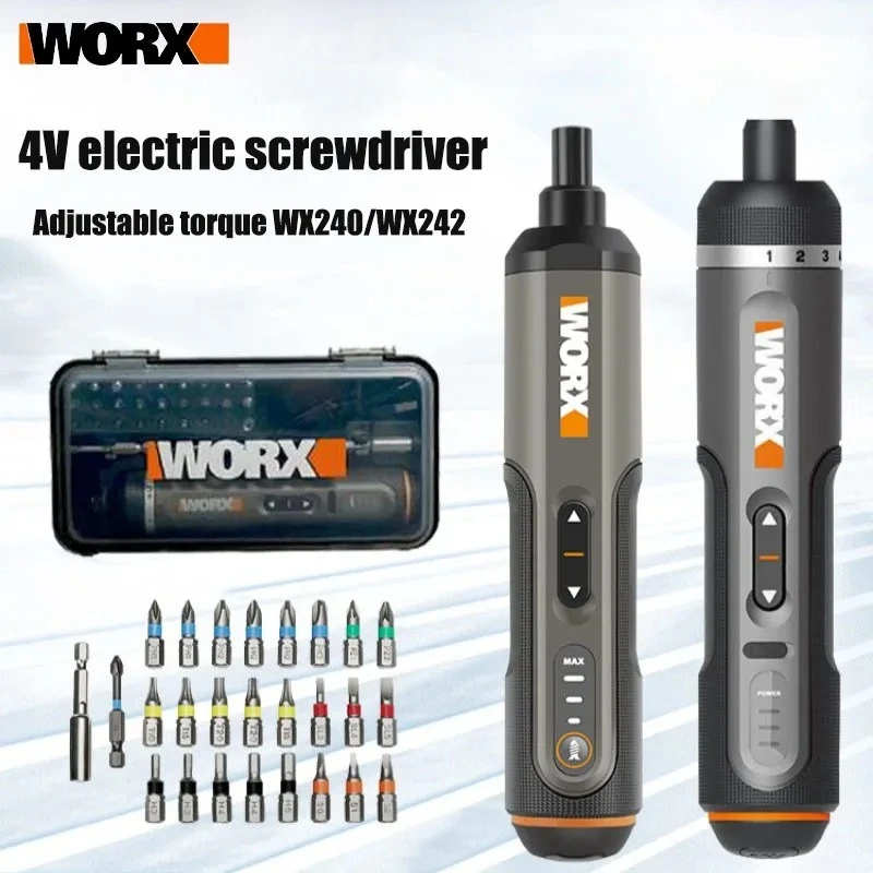 WORX 4V Electric Screwdrivers WX240 WX242 Set Automatic All-in-one Wireless Precision Screwdriver Household Hand Power Tools