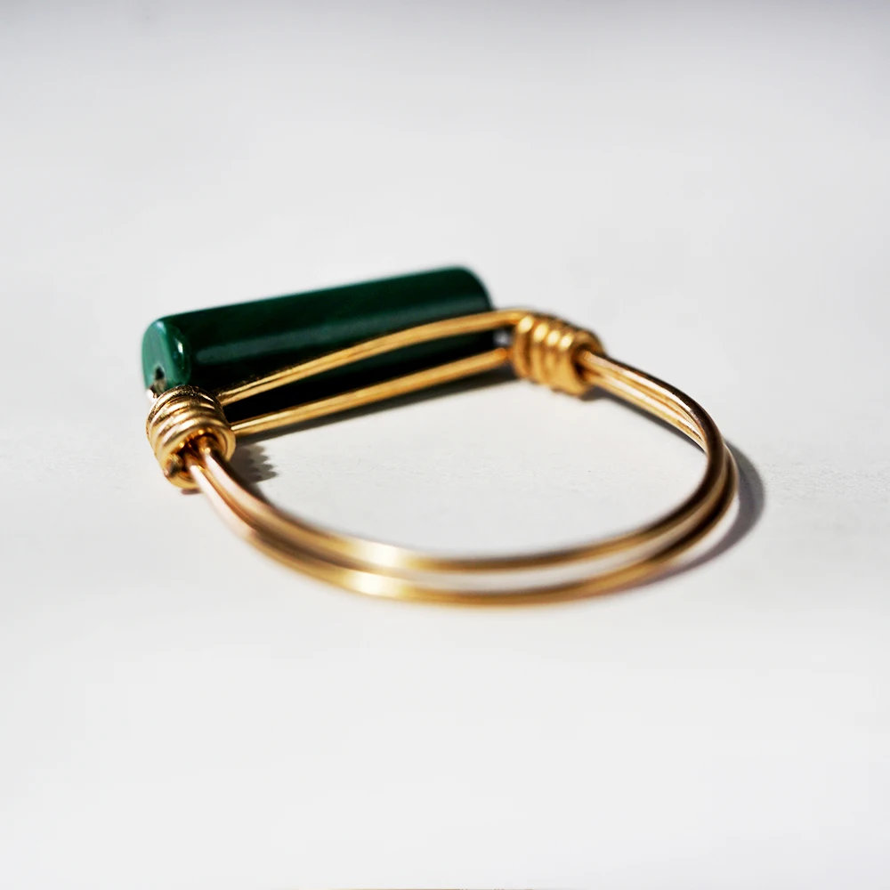 High Quality Malachite Rings for Women Wedding Party Simple Green Romantic Female Jewelry Gift High End Proposal Ring