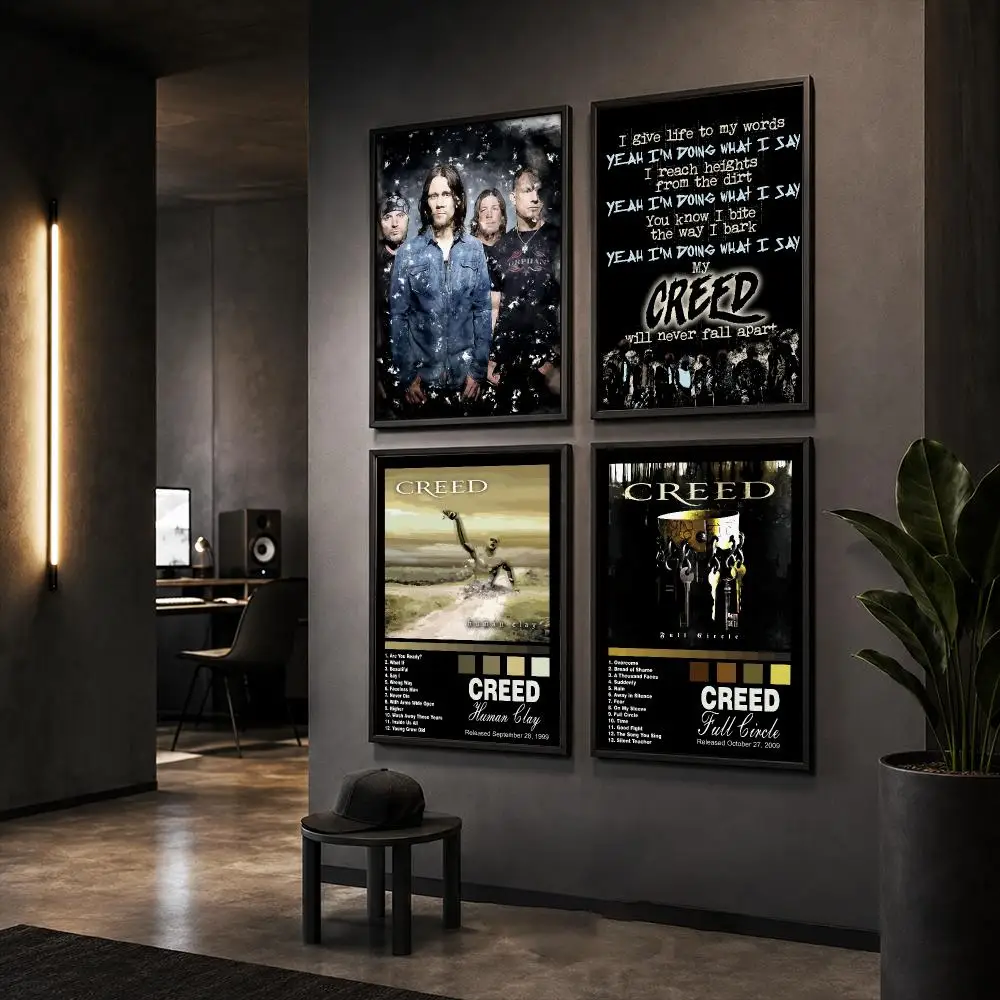 Vintage Rock Star C-Creed Band Poster HD Home Wall Stickers House Hallway Living Room Bedroom Bar Office Decor Art Prints