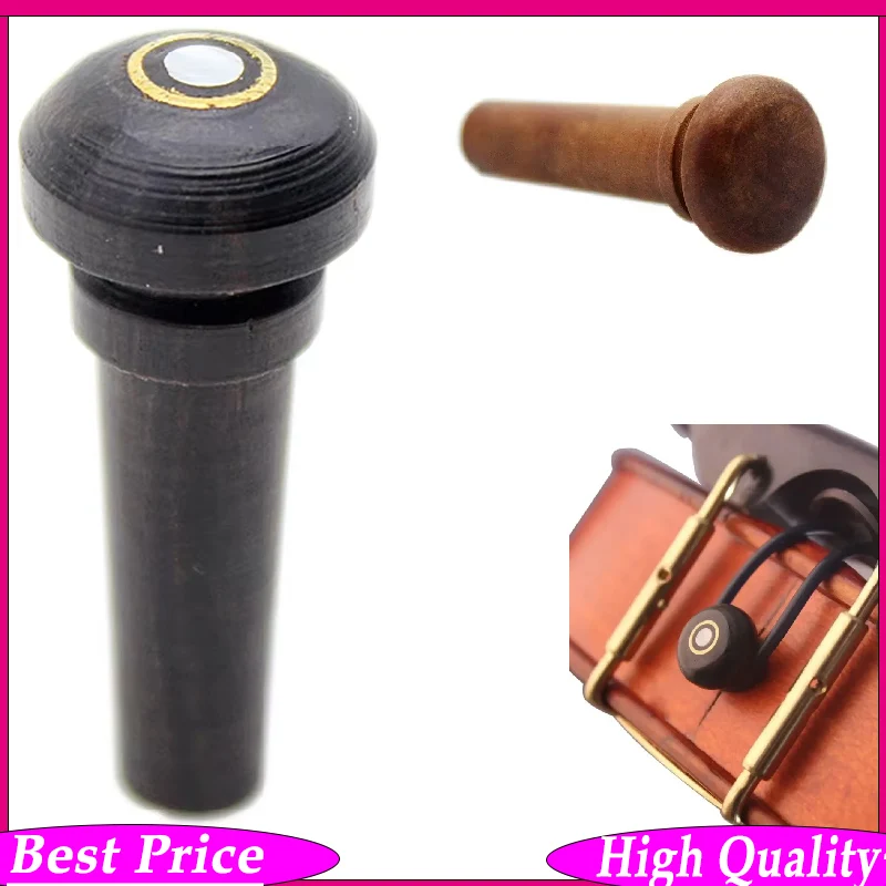 Violin Tail Nail For Fasten Tailpiece 3/4 4/4 Violin Ebony Jujube Wood Music Tools Stringed Instrument Parts Accessories