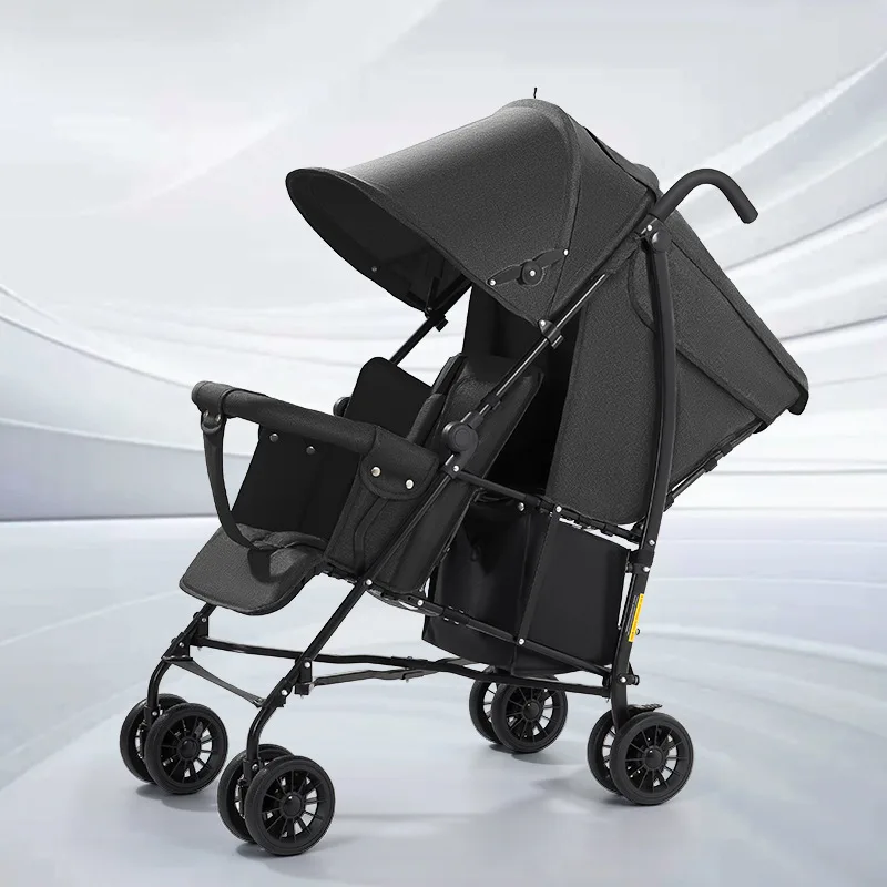 

Детские коляски для близнецов, детские коляски с сидями или полуоткидкой, передние и задние сиденья, легкие складные, второй ребенок, оптовая продажа