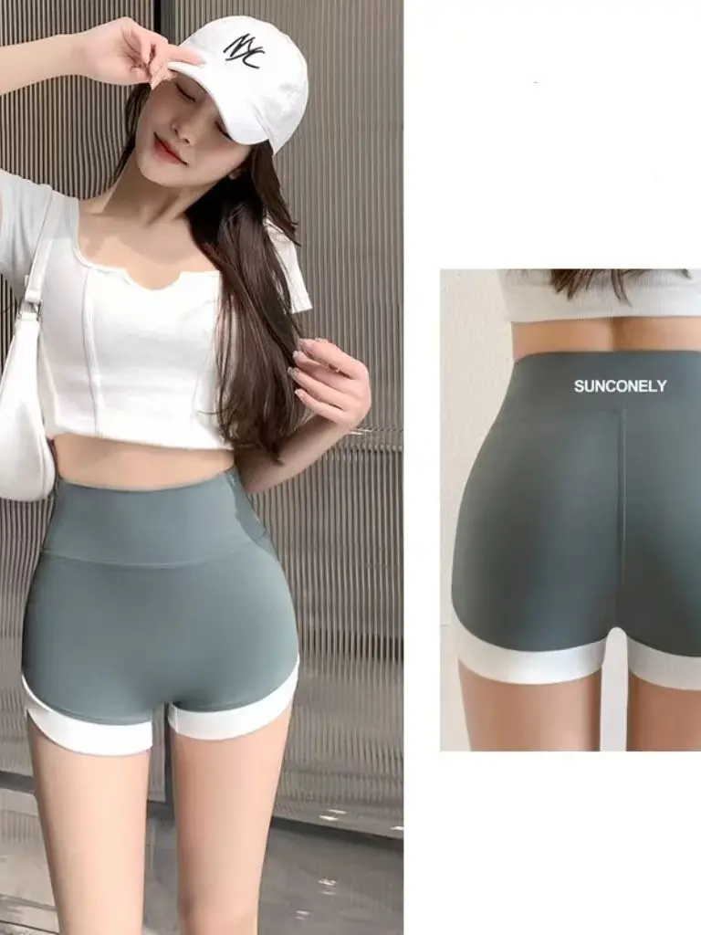 AliExpress Women Sports Yoga Shorts with High Waist, Hip Lift, Fitness, Running, Cycling, 3-point Shorts, Quick Drying Women's Yoga Short