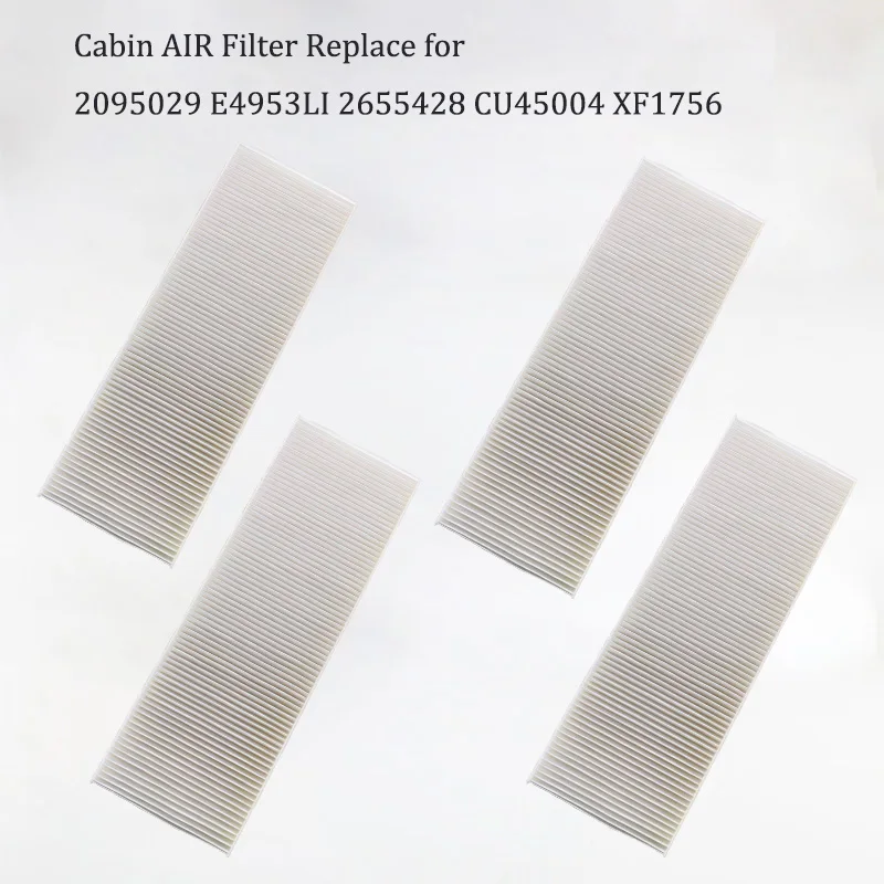 4 PCS Replacement Suitable for SCANIA Truck Air Conditioning Filter OEM 2095029 E4953LI 2655428 CU45004 XF1756