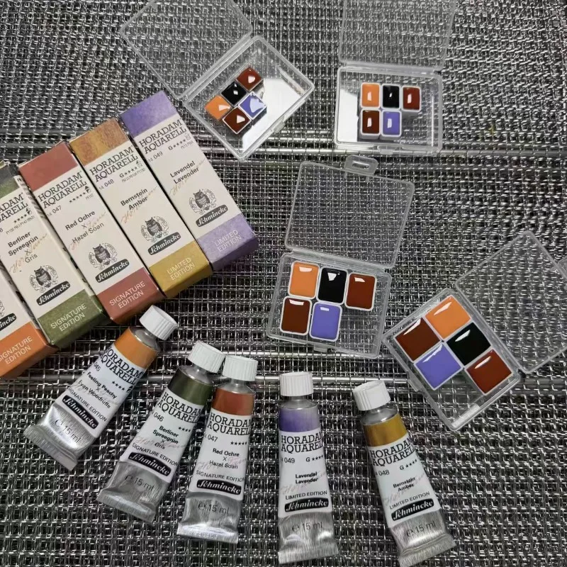 15ml Five Colors Watercolor Paints Set Scenic Painting Retro Still Life Character Illustration DIY Scrapbook Drawing Paint Set