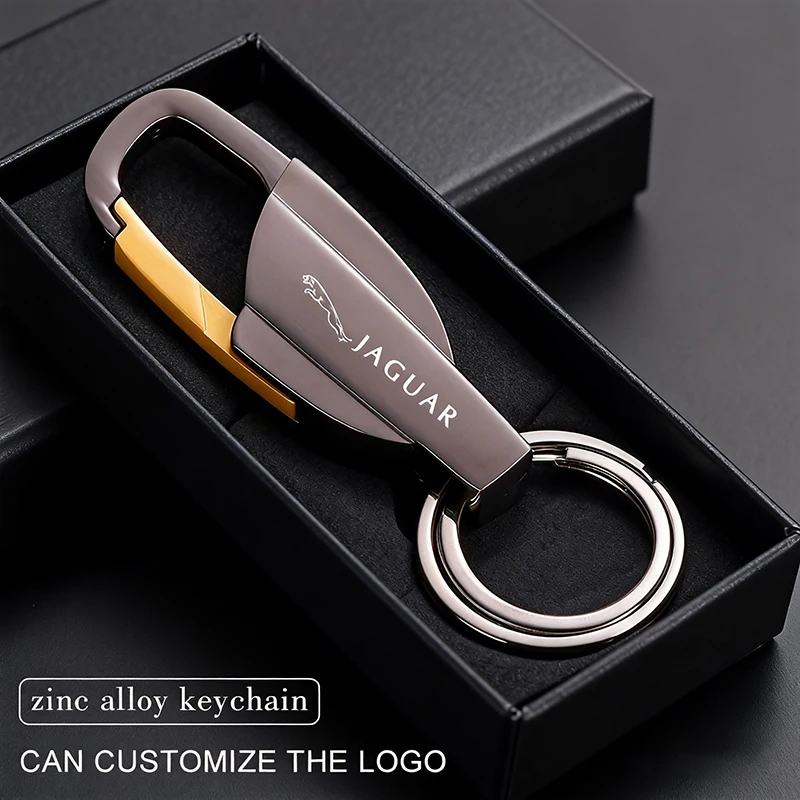 Chaveiro de liga de zinco para carro, chaveiro com emblema personalizado para jaguar x s f xf xe xj xk xel xfl xjl xj6 xjs xkr xfr f-type f-pace e-pace