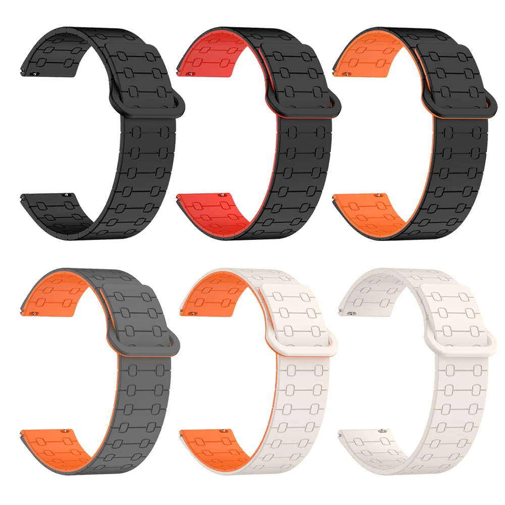 Cinturino in silicone da 22mm per TicWatch Pro 3 Ultra GPS/LTE cinturino Ticwatch GTX S2 E2 GTW 2021 cinturino sportivo magnetico