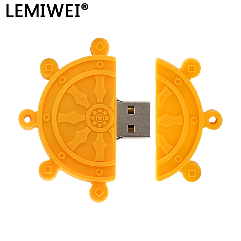 الكرتون محرك فلاش USB منشار كهربائي السفن عجلة هيلم الدفة القلم محرك 64 جيجابايت 32 جيجابايت 16 جيجابايت 8 جيجابايت 4 جيجابايت ذاكرة USB Pendrive USB عصا
