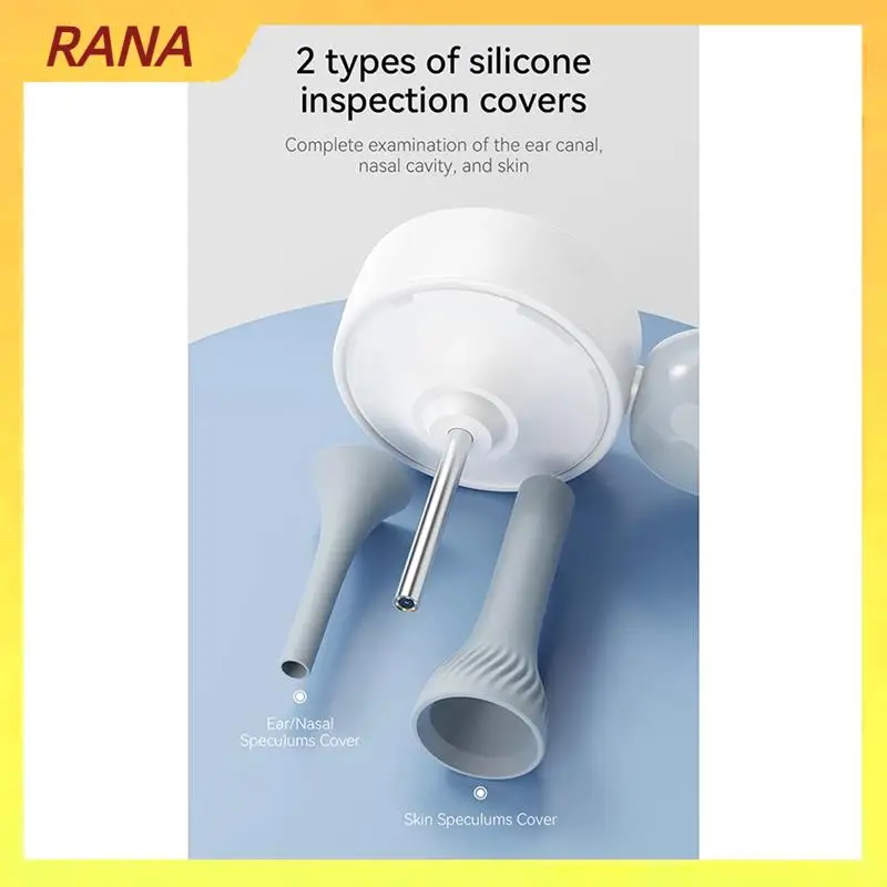 RANA Visual Ear Otoscope 1.38 Inch IPS Wireless Endoscope 1080P HD Camera Ear Wax Clean Take Picture Video Ear Inspection