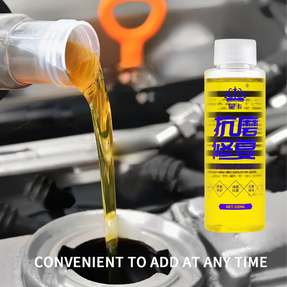 

500ml Engine Anti-Wear Agent Noise Reduction Engine Repair Care Fuel Additive Vehicle Fuel Saver for Trucks Sedans SUV