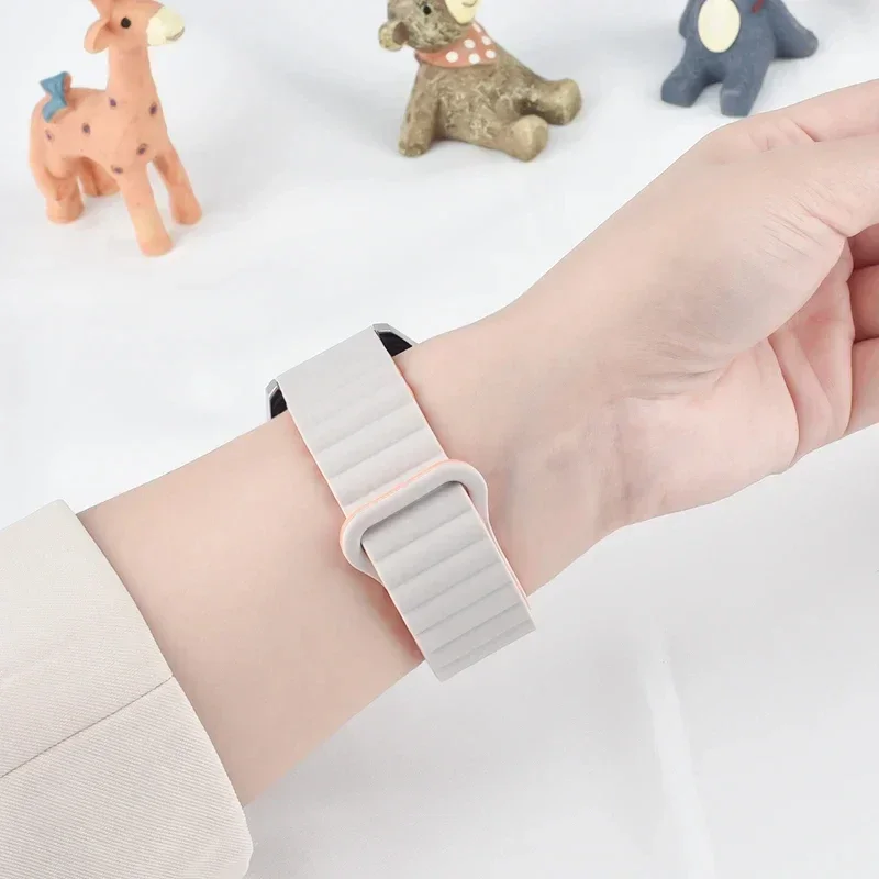 Magnetic Loop for xiaomi mi band 8 pro strap Smart WristBand Bracelet Silicone Watch band correas for Redmi watch 4 Accessories image 2