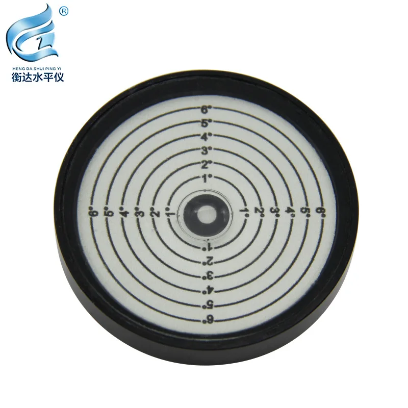 Metal universal level 6010 internal engraved line level circular bubble high precision magnetic level bubble