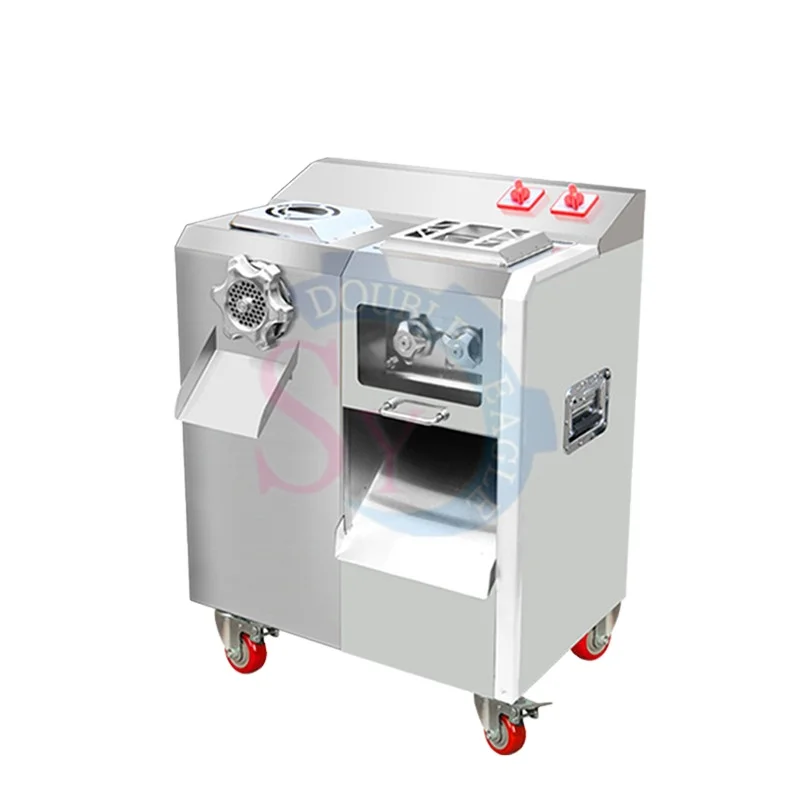 Multifunctional Replaceable Blade Fresh Meat Cutter Processing Machine Slicer Grinder Shredder Dicer Sausage Stuffer All in One