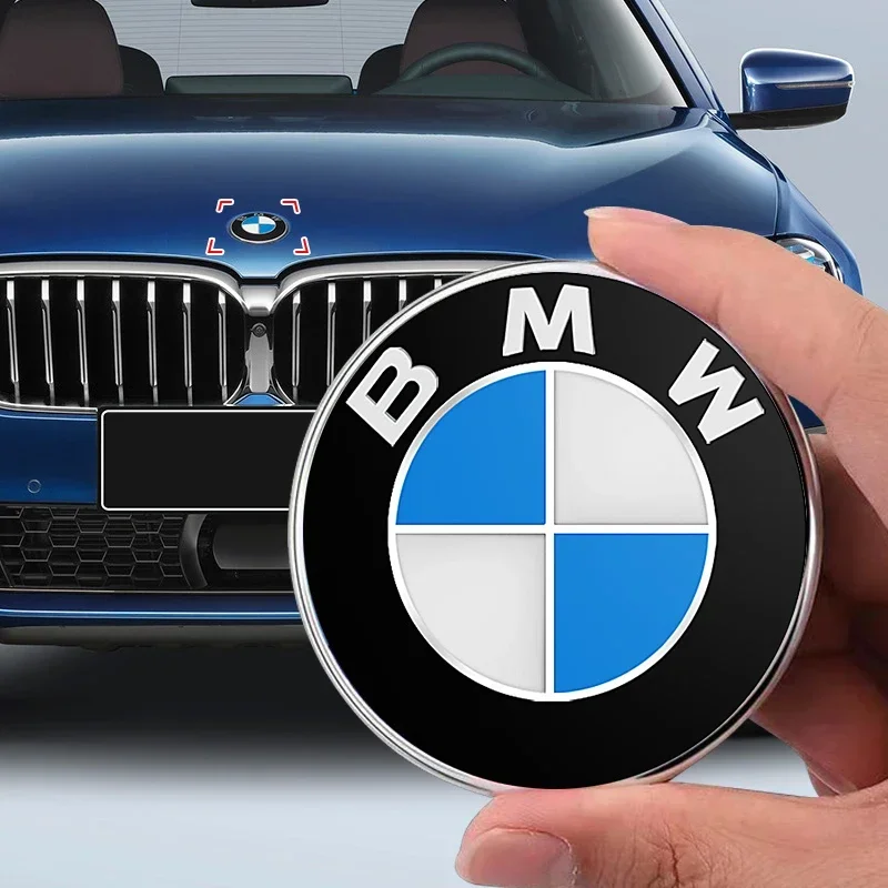 1x Car Emblem Badge Front Rear Trunk Logo Steering Wheel Wheel Hub Cap Sticker For BMW X1 X2 X3 X4 X5 1 2 3 4 5 6 Series F10 F30