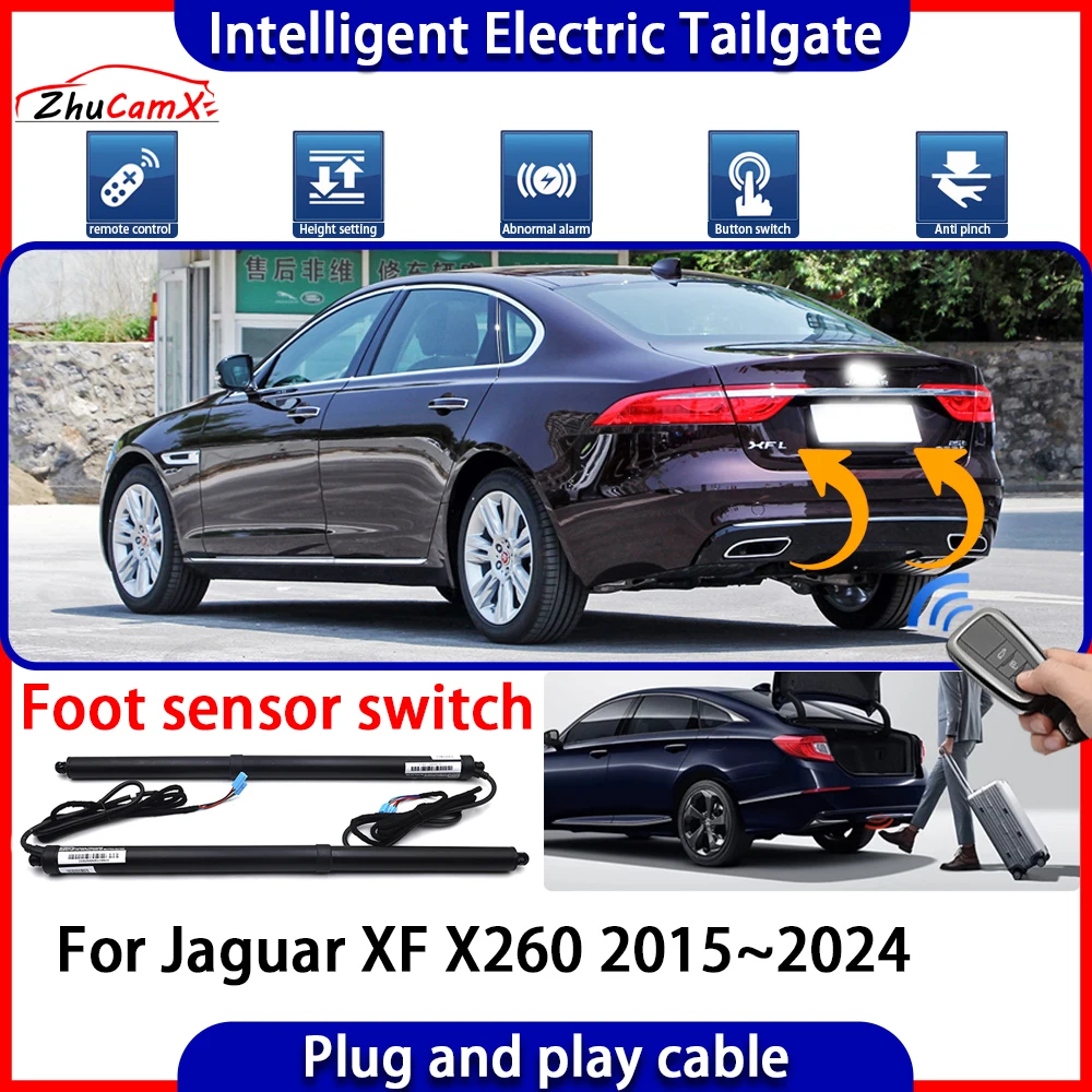 

ZhuCamX Car Automatic Lifting kit Opening Trunk Intelligent Electric Tail Gate Lift Tailgate for Jaguar XF X260 2015~2024