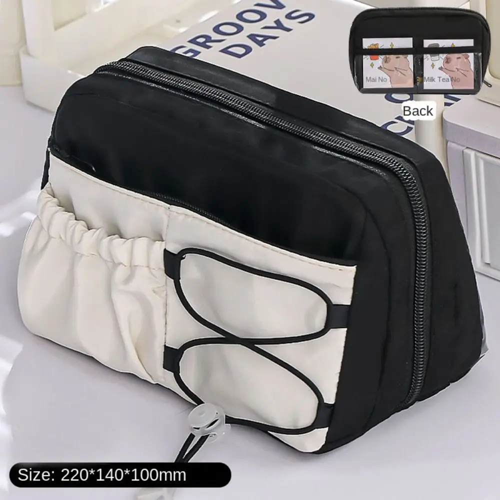 مقلمة كابيبارا اللطيفة ذات سعة كبيرة متعددة الطبقات صندوق رصاص برباط متعدد الوظائف حقيبة أقلام اللوازم المدرسية #2