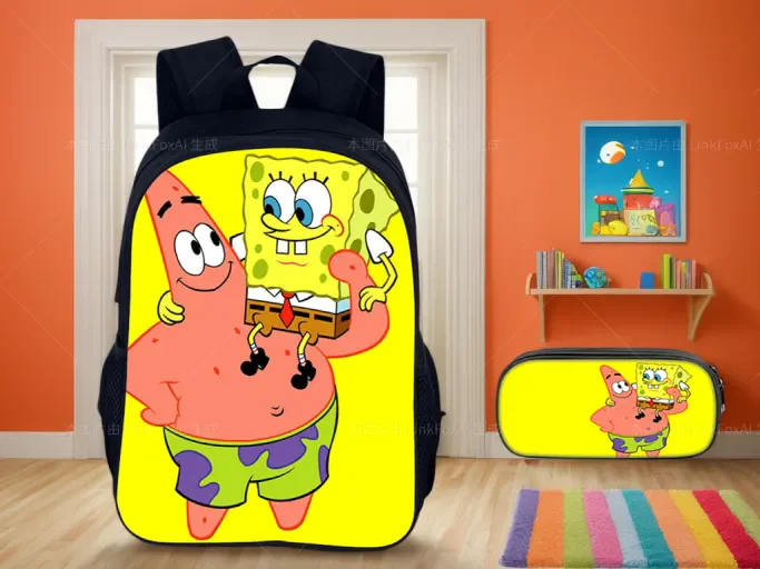 Модный рюкзак и пенал SpongeBob SquarePants