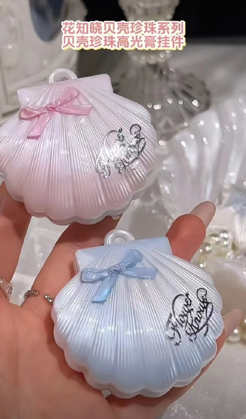 Flower Know Shell Pearl Blue Mini Mirror Pendant High-gloss Pendant