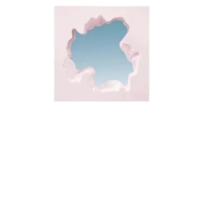 

Nordic creative landing broken full-body mirror wave full-length mirror designer Internet celebrity light luxury art water table