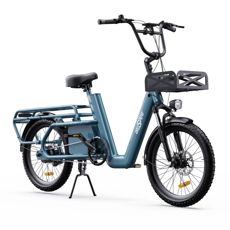 ONESPORT OT01 Electric Cargo Bike, 650W Motor, 48V 27Ah Battery, 20*2.6-inch Tire, 25km/h Max Speed, 100km Max Range