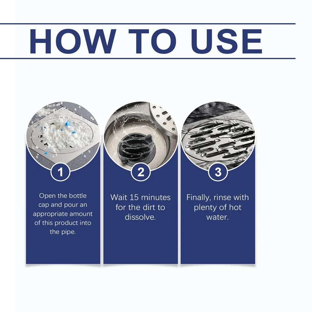 قوية استنزاف نظافة مسحوق المرحاض الأنابيب المجاري التجريف كلوسيستول للحمام #4