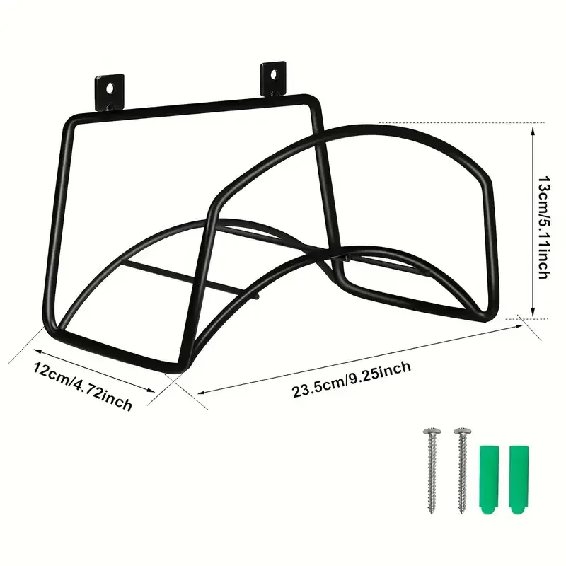 

Heavy Duty Metal Garden Hose Bracket Durable Outdoor Wall Mounting Water Pipe Holder for Yard Lawn