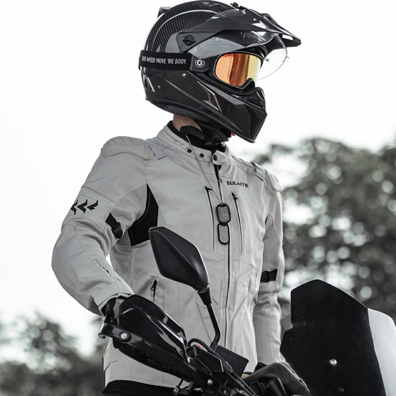 

Motorcycle Riding Clothes Windproof Warm Cold Resistant Fall Resistant Round Retro Motorcycle Riding Clothe Men Waterproof