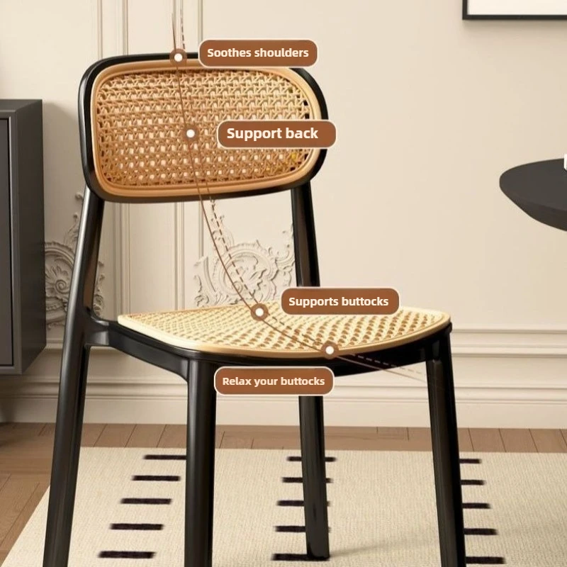 Dining Chair Makeup Back Chair Outdoor Home Stackable Dining Chair  Furniture