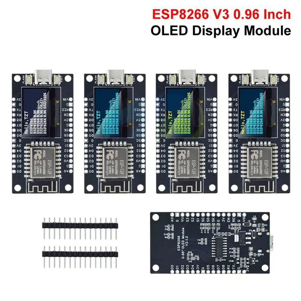 

NEW 0.96inch ESP8266 Board OLED CH340 OLED Display Board NodeMCU Display Module Embedded Systems