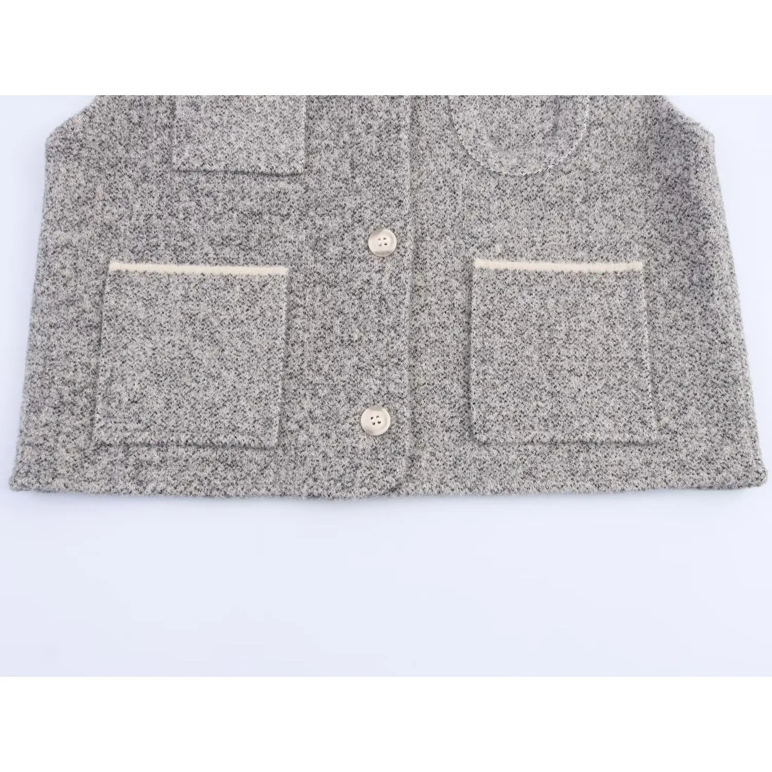 

ZBZR Faionable Bright Tead ket round Ne Knitted Vest Women's Autumn New Sle Knitted Cardigan Polyester Fiber